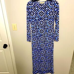 GUC Michael Kors Mosaic Print Maxi Dress